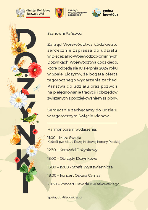 Dożynki Wojew&oacute;dztwa Ł&oacute;dzkiego - 18 sierpnia 2024r.