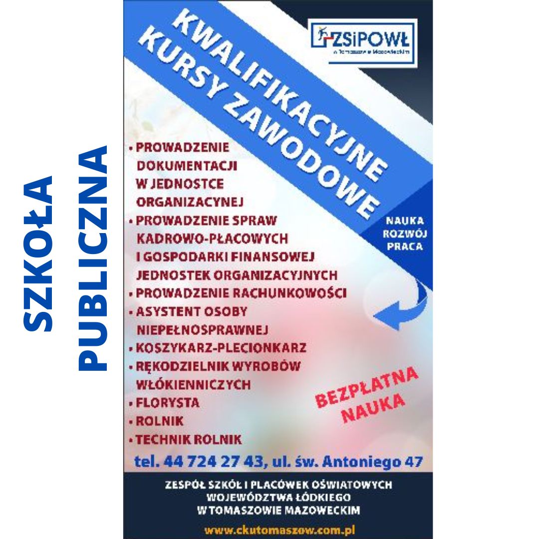 Oferta kształcenia - plakat