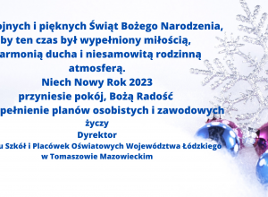 Spokojnych i pięknych Świąt Bożego Narodzenia.