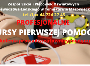 Prowadzimy profesjonalne KURSY PIERWSZEJ POMOCY