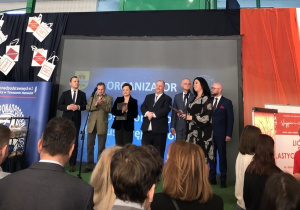 Oferta kształcenia w ZSiPOWŁ - stoisko reklamowe.