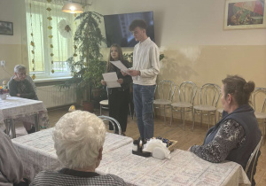 Spotkanie wielkanocne w Domu Pomocy Społecznej.